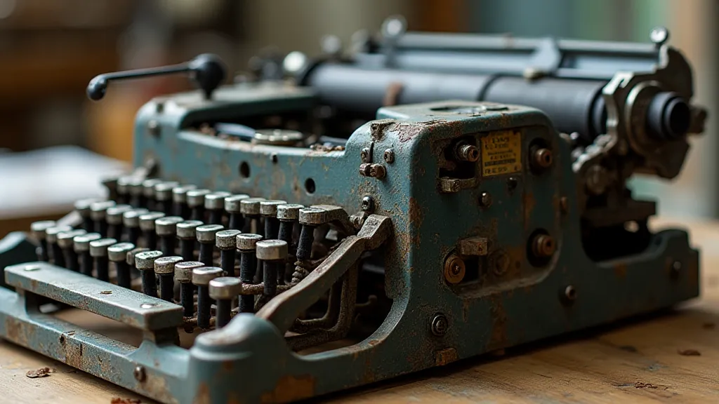 Olympia SM9 typewriter disassembled