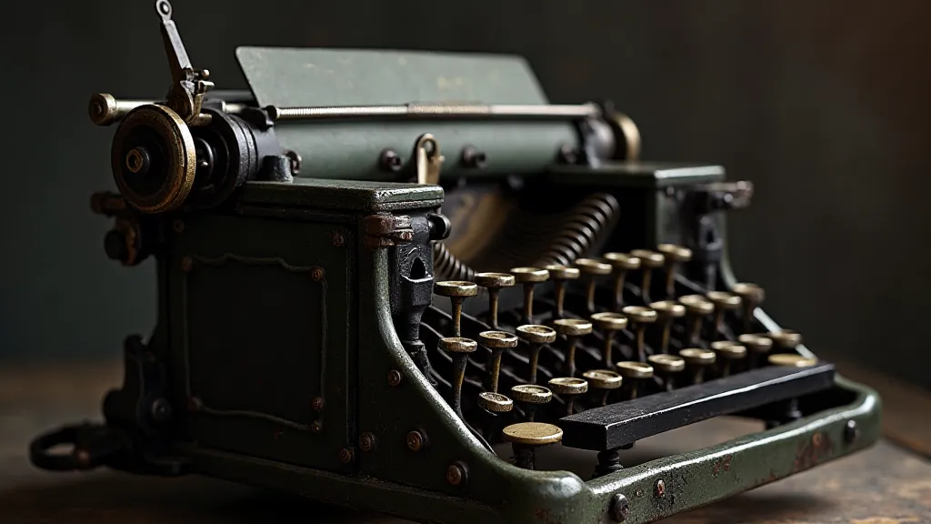 Disassembled Antique Typewriter