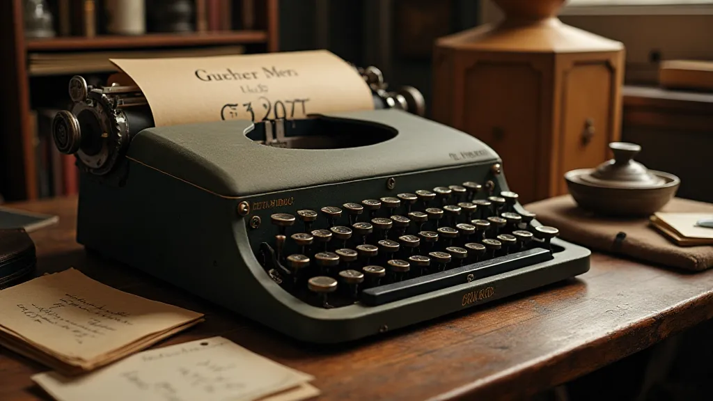 Vintage Underwood No. 5 on a desk