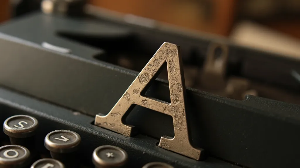 Underwood Standard typeface detail