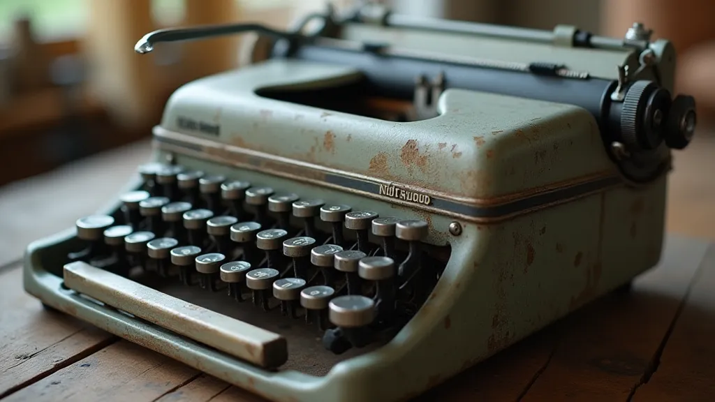 Underwood No. 4 typewriter detail